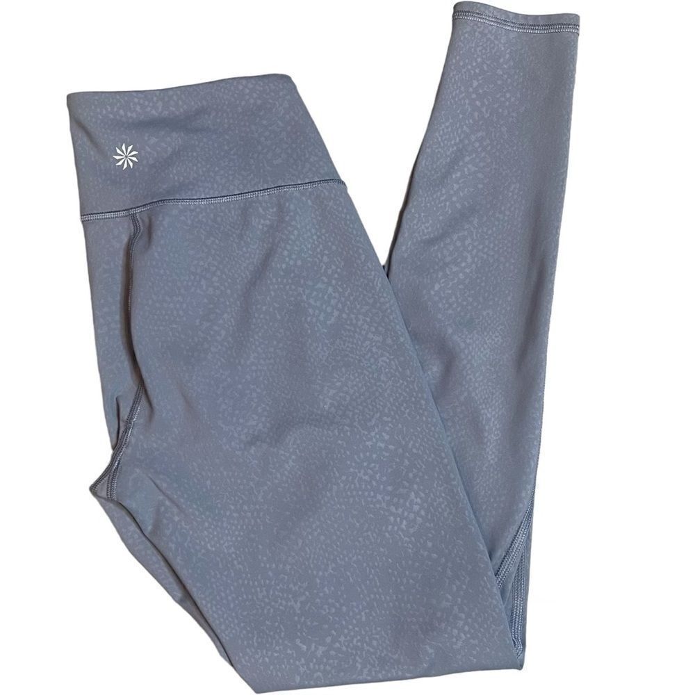 Athleta Gray Workout Yoga Leggings Size Small 27" Tight